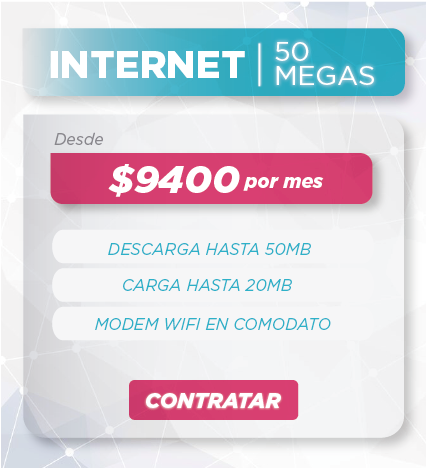 Promo Internet 50 Megas