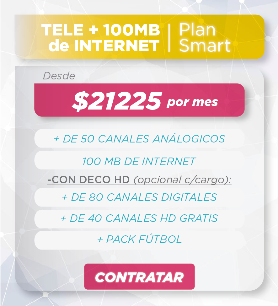 Promo SMART - Tele más Internet 100 megas