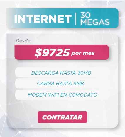 Promo Internet 30 Megas