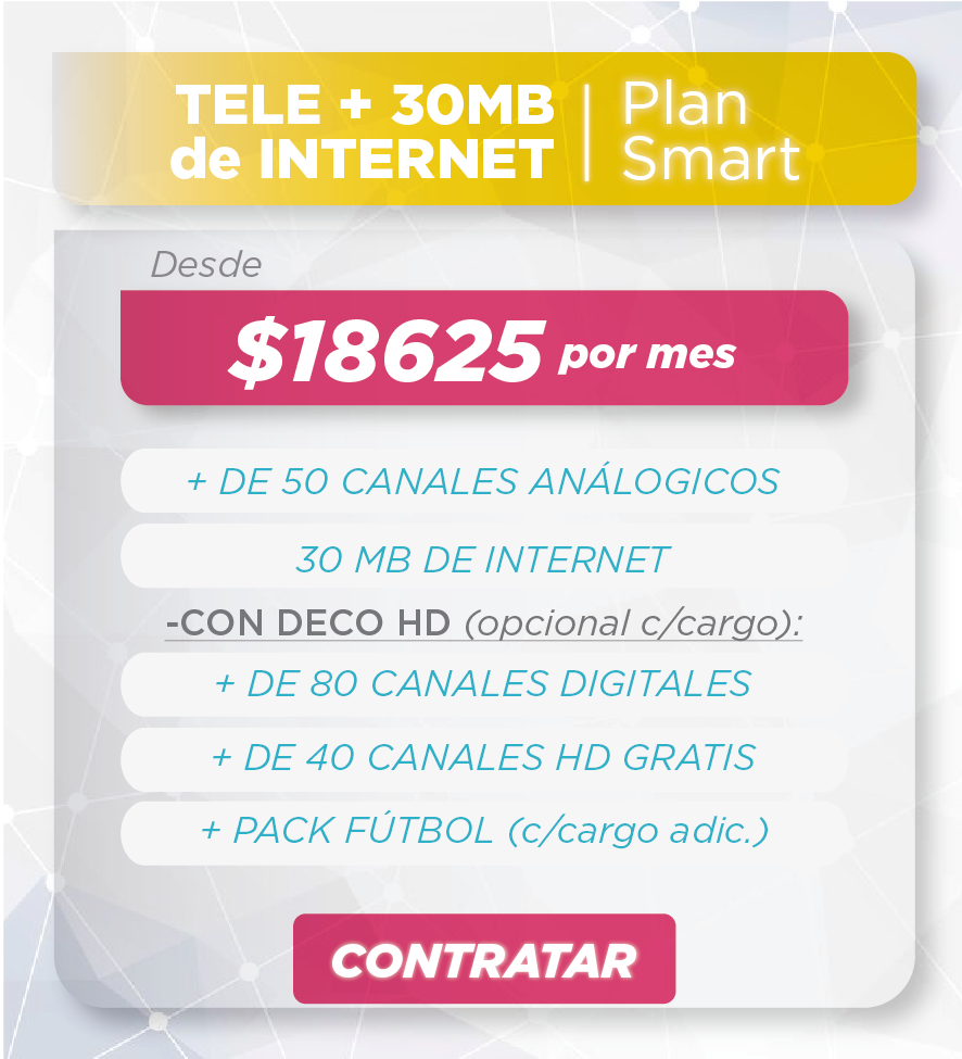 Promo SMART - Tele más Internet 30 megas