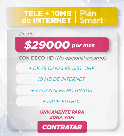 Promo SMART - Tele más Internet 10 megas