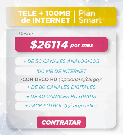 Promo SMART - Tele más Internet 100 megas